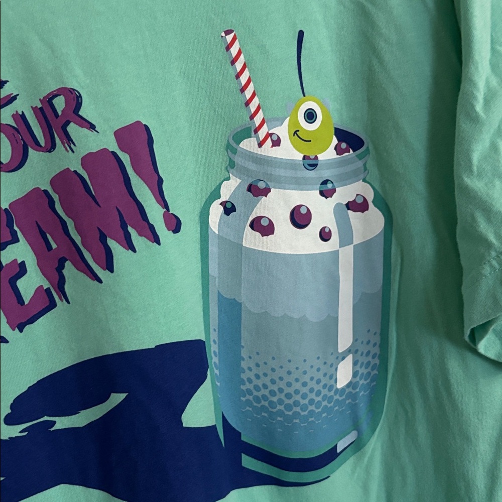 Uniqlo x Disney Mint Green Monsters Inc  Graphic Tee - Short Sleeve - Picture 4 of 6